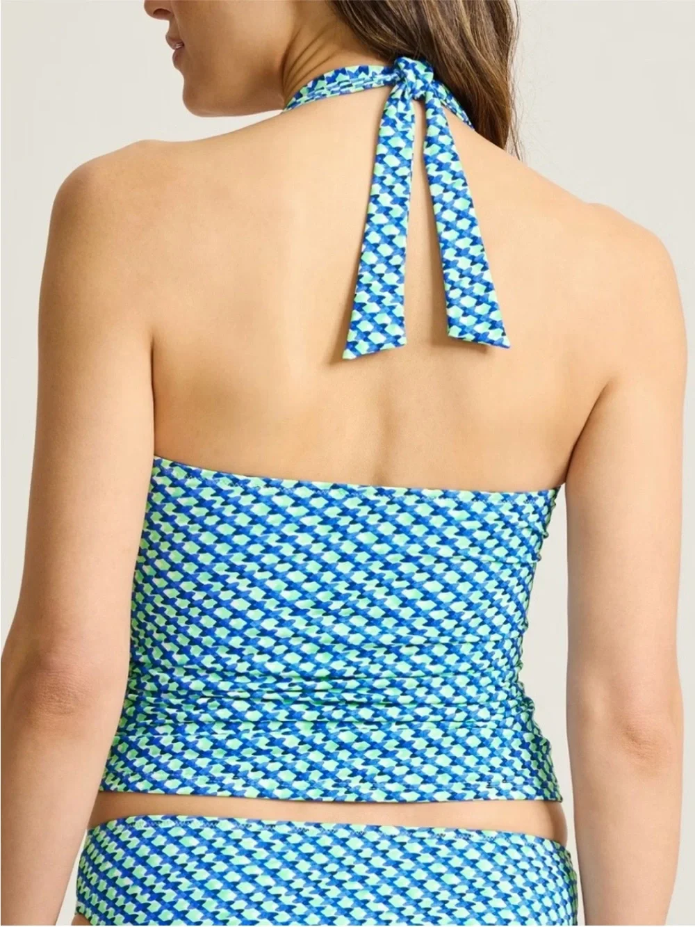Tommy Bahama Palm Modern Mosaic Pool Ring Tankini Top